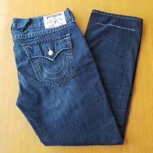 True Religion Waist 42 x 34 Length Slim Blue Jeans